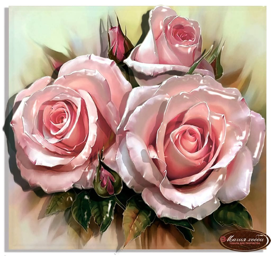 Папертоль РТ150122 "Королева цветов" 20*20см.