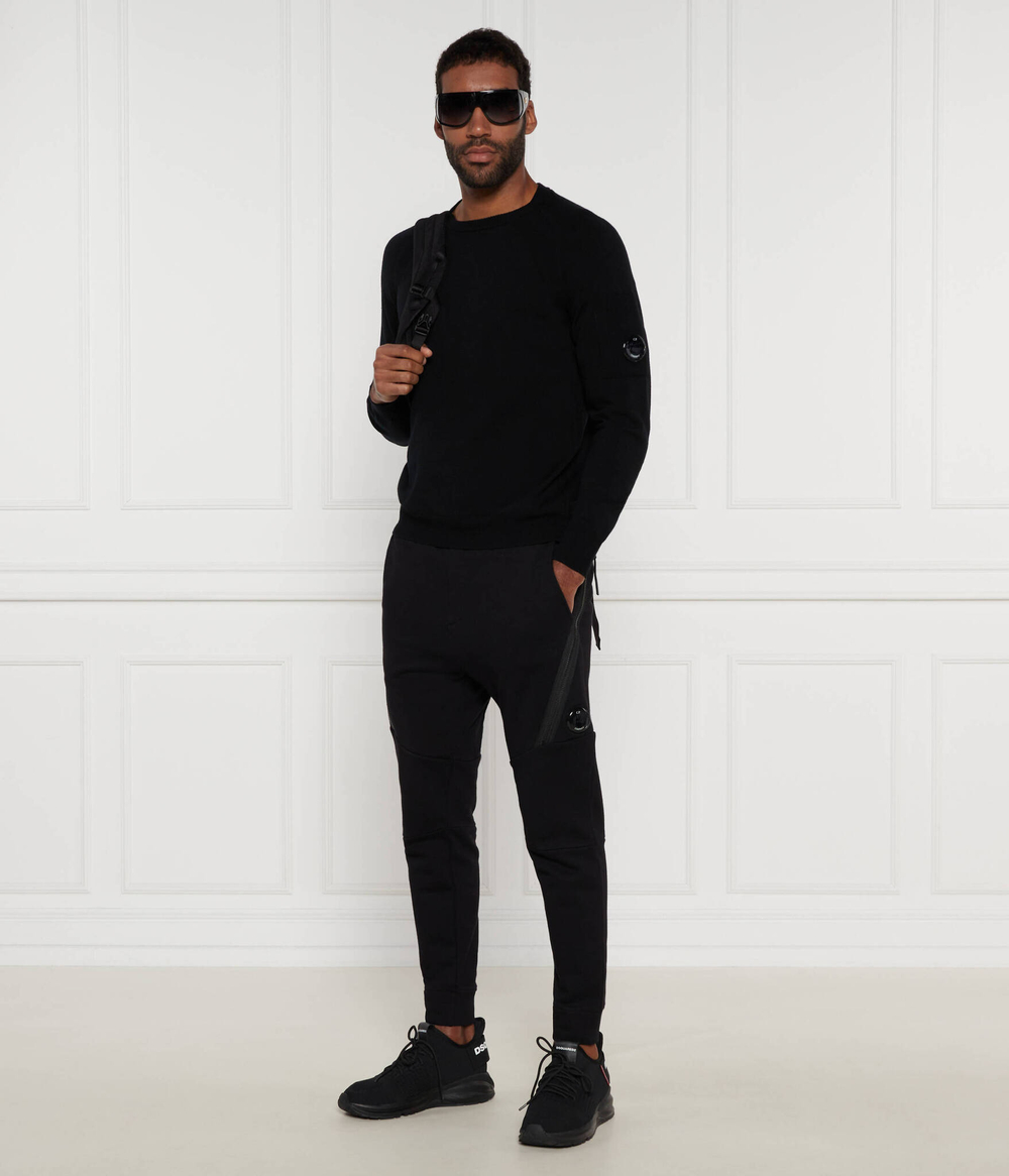 Хлопковый свитер C.P. Company - черный(17CMKN049A005528A)