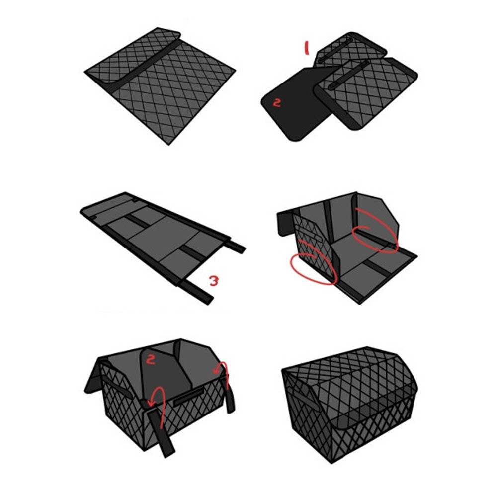 Органайзер для багажника 50*30*30см, экокожа