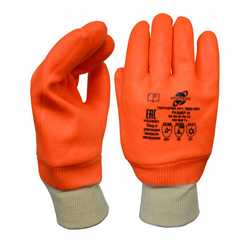 Нефтеморозостойкие перчатки, ПВХ покрытие с песочным рельефом, Arcticus 16020 SSW