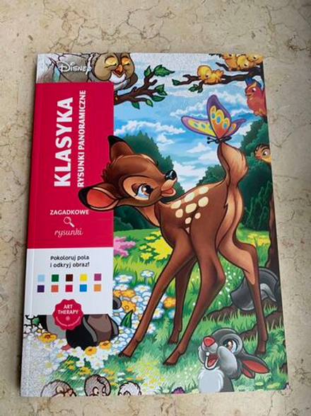 Раскраска по номерам Coloriages mystres Disney - официальное польское издание. Классика. Рисунки