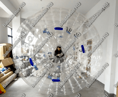 Зорб ТПУ "Капля", усиленные сиденья, диаметр 2.8 м