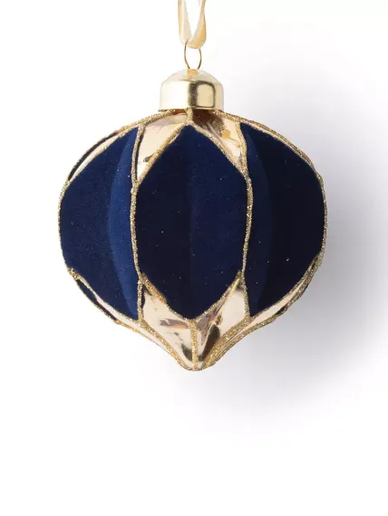 Винтажная стеклянная луковица Медичи 8 см., 1 шт., Karlsbach (13239)