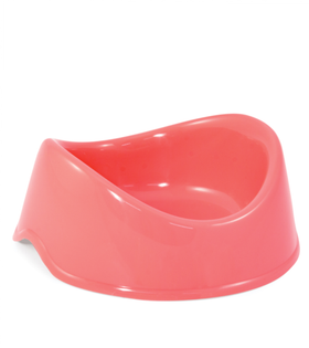 Миска пластиковая "Бисквит", коралловая, 0,15л