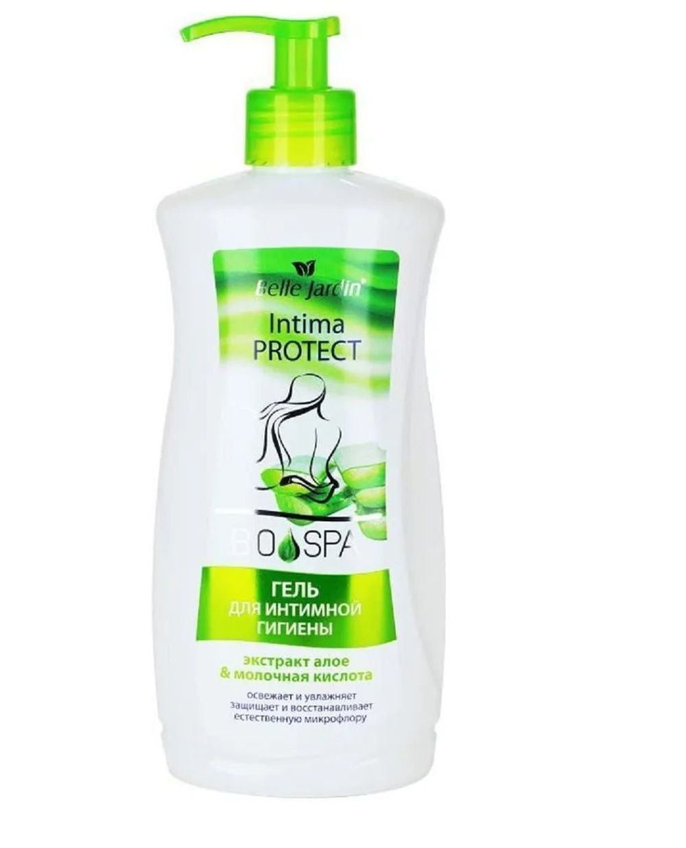B.J. Bio Spa Гель для интимной гигиены ЭКСТРАКТ АЛОЭ&МОЛОЧНАЯ КИСЛОТА, 500 мл*16