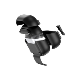 Усиленный чехол черного цвета для наушников Samsung Buds3, 3 Pro и 3 FE, серия SECQ Series (с подставкой и карабином) от Dux Ducis