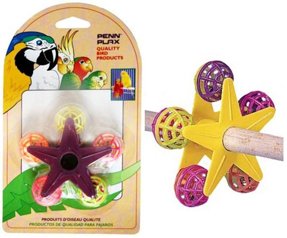 Игрушка для птиц ЗВЕЗДОЧКА С ПОГРЕМУШКАМИ  Penn-Plax