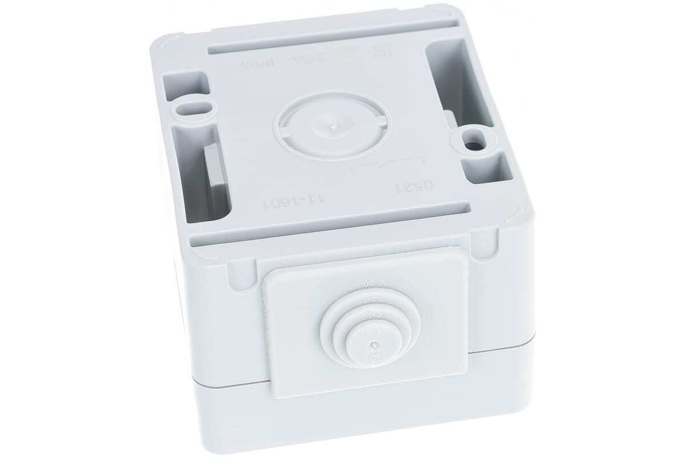 Выключатель 1-клавишный IP65, 10АХ-250В, серый Эксперт ЭРА