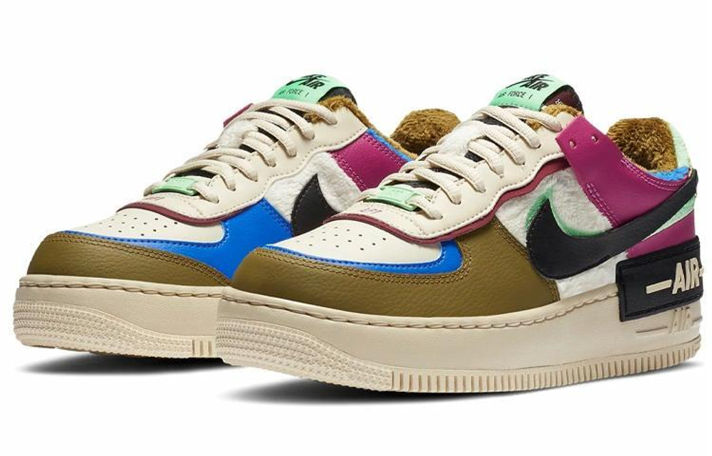 Кроссовки Nike Air Force 1 Shadow Se "Fossil" (Женская размерная сетка)
