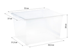 Ящик прозрачный 50л 530х370х300мм М2354