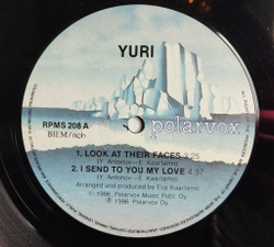 Винтажная виниловая пластинка LP Юрий Антонов Yuri Look At Their Faces (Финляндия 1986) Maxi Single Поет на английском языке
