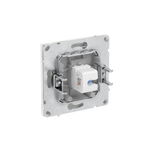 Компьютерная розетка RJ-45 без шторки, кат.5е одинарная, KANT, белая магнолия