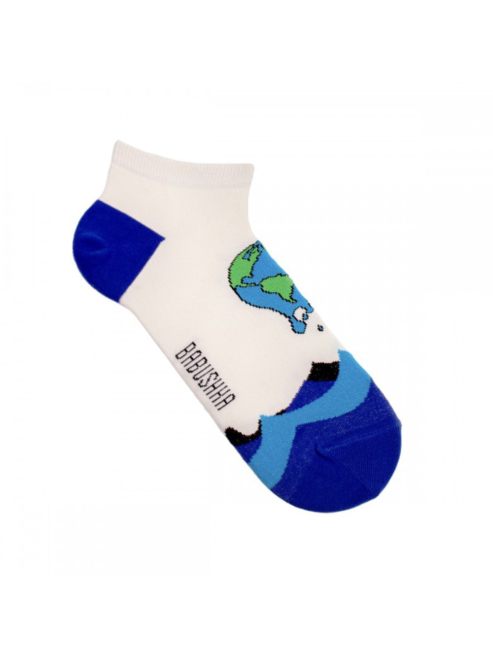 Носки медицинские мужские Babushka, "Глобальное потепление", белый, 41-45