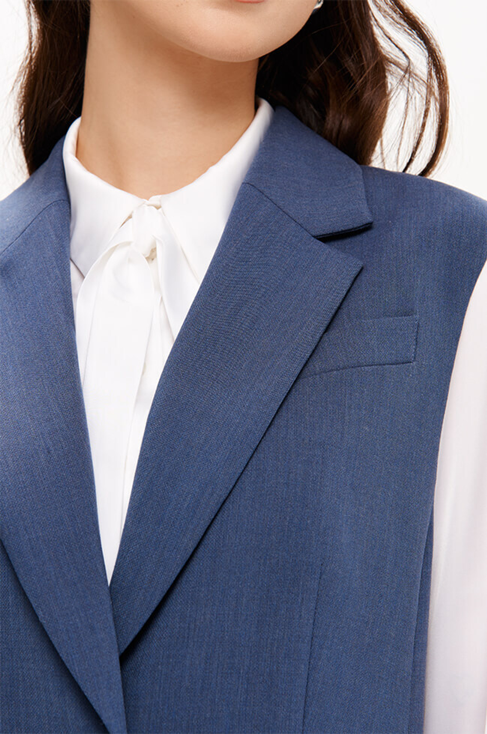 1940 Жилет женский (дымчато-голубой)