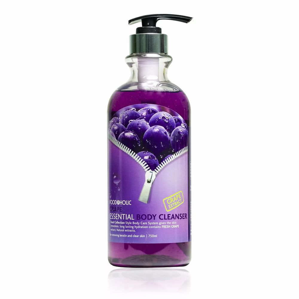 Гель для душа с экстрактом винограда FOODaHOLIC GRAPE ESSENTIAL BODY CLEANSER, 750 мл.