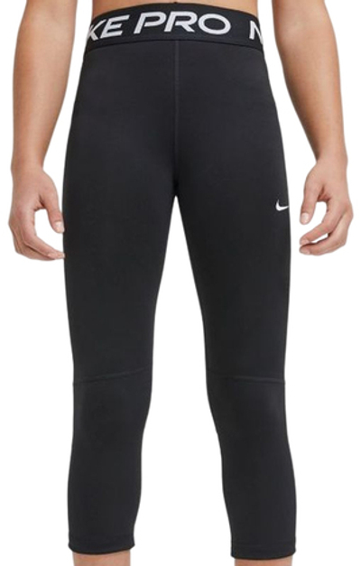 Штаны для девочки теннисные Nike Pro Capri G - black/white