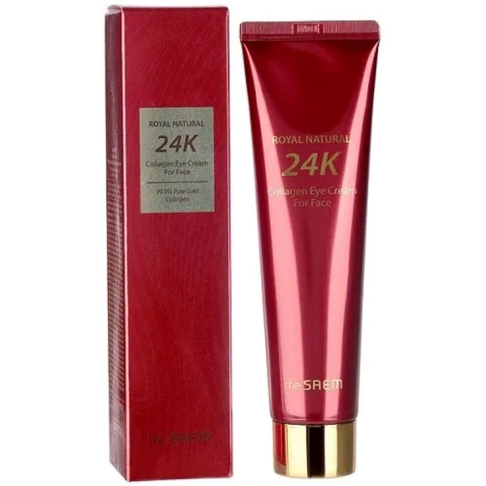 The Saem Royal Natural 24k Collagen Skin Care 2 Set Набор уходовый антивозрастной (тонер, эмульсия, крем для глаз)