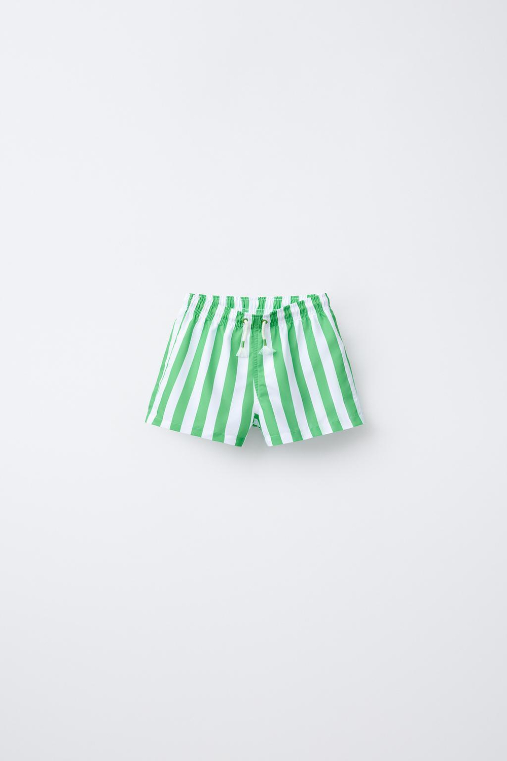 ZARA ПЛАВКИ В ПОЛОСКУ, ЗЕЛЕНЫЙ