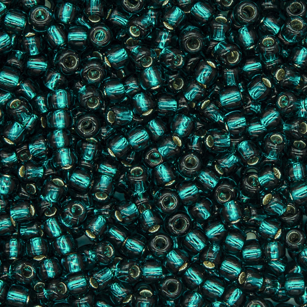 Японский бисер TOHO Round 11/0 (№27BD), с внутренним серебрением, прозрачный