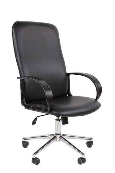 Офисное кресло Chairman 278 Россия экопремиум черный хром