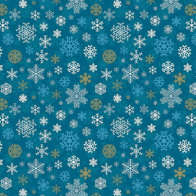 Бумага упаковочная 50х70 см «Снежинки» (1 лист)