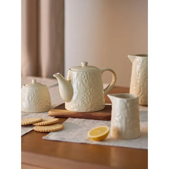 Сахарница birds of paradise, 400 мл, кремовая