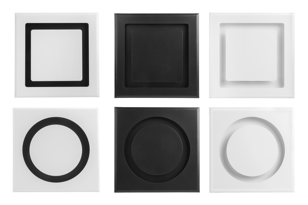 Диффузор приточнотяжной на магнитах регулируемы-вый НД-150 декоративный металлический черный матовый