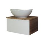 Тумба MISTY Ива - 60  подвесная комбинированная 1 ящ. c умывальником