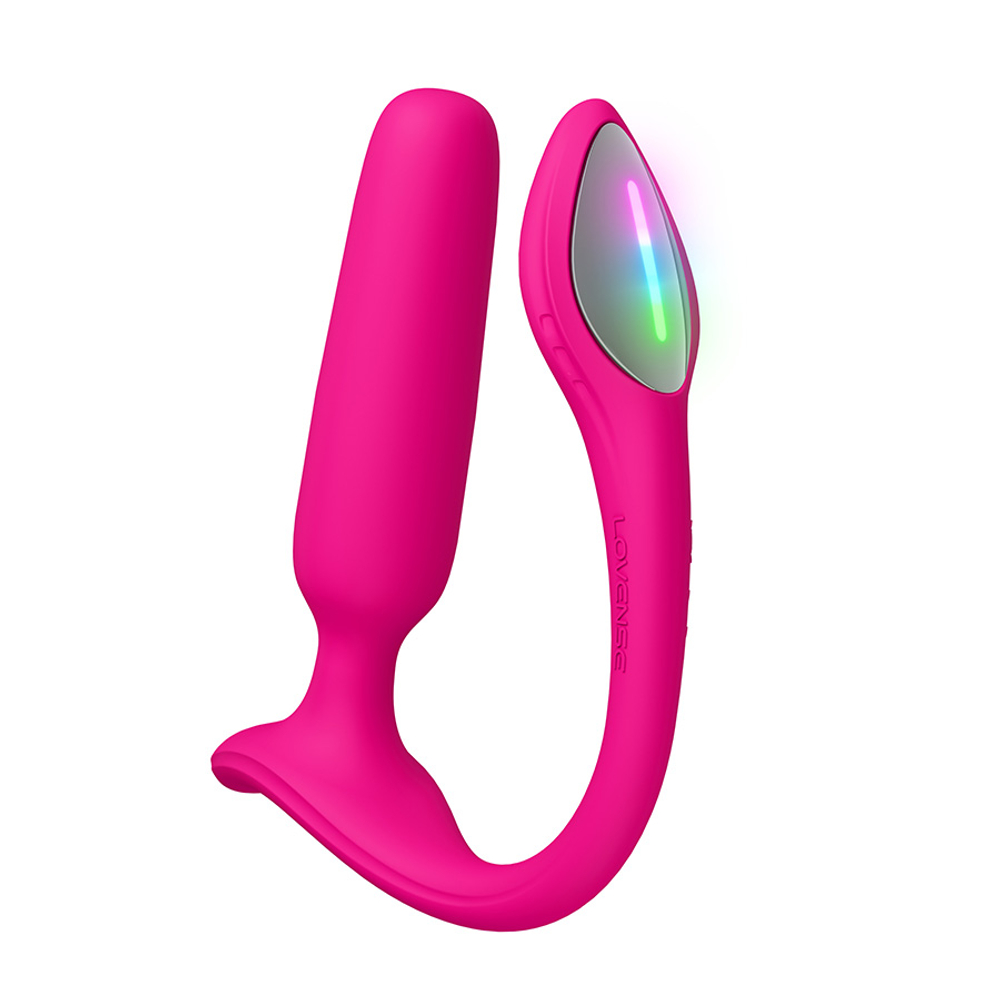 Розовый анальная виброброка с клиторальной стимуляцией и управлением через приложение Lovense Lush Anal Vibrator Pink