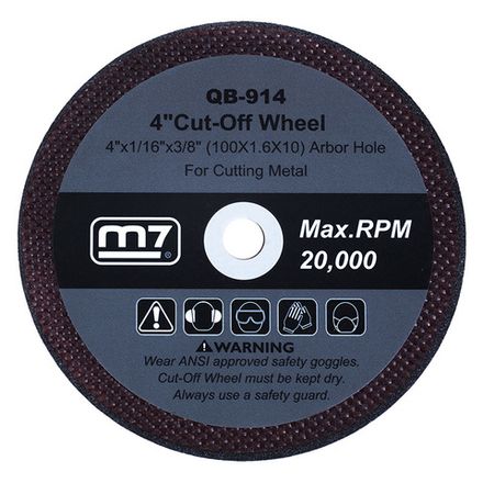 Цена на MIGHTY SEVEN (QB-914) Круг отрезной 100 мм для пневматической отрезной мини машины QC-234