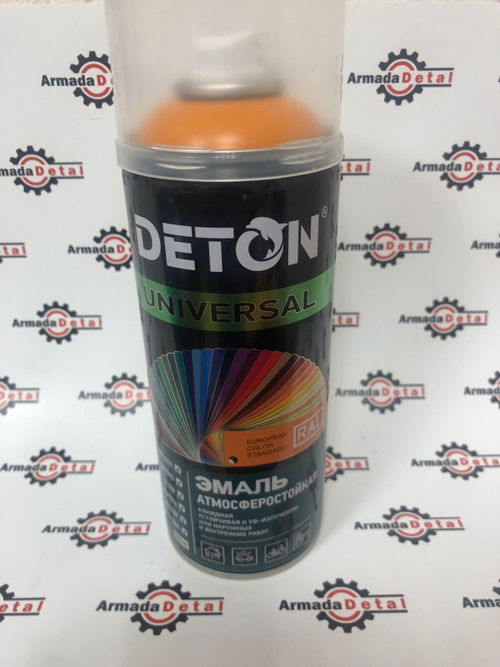 Краска для спецтехники DETON UNIVERSAL - желтая.