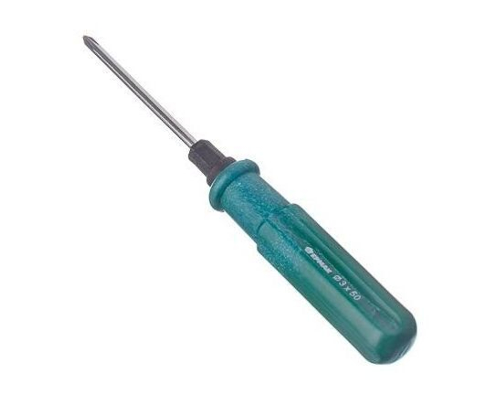 ЕРМАК Отвертка 2 в 1, 3*50мм с мет. фиксатором, 4 цвета 651-972