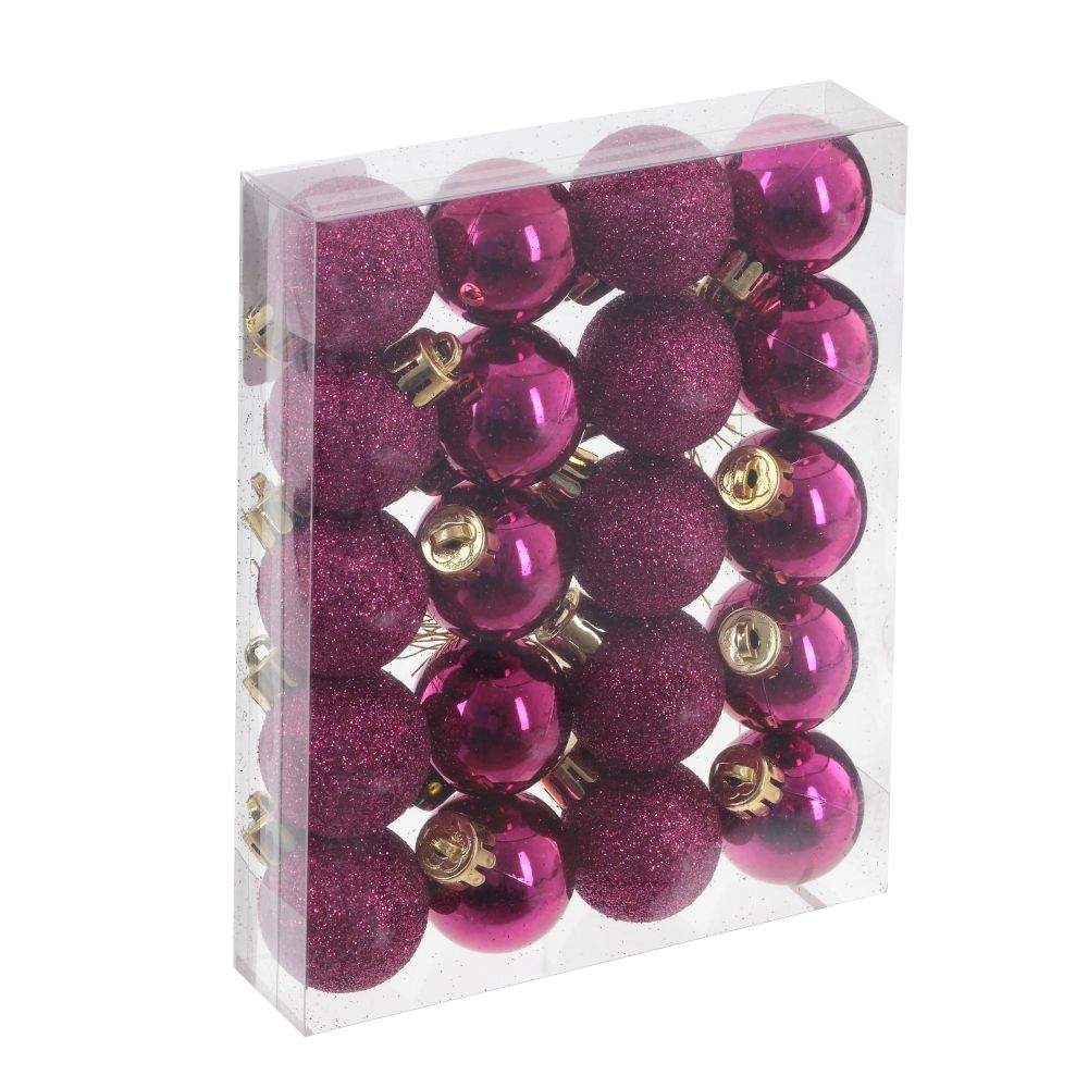 GAEM Набор из 20шт Украшение новогоднее "Шар", D 3 см, L14,5 W3 H11,5 см