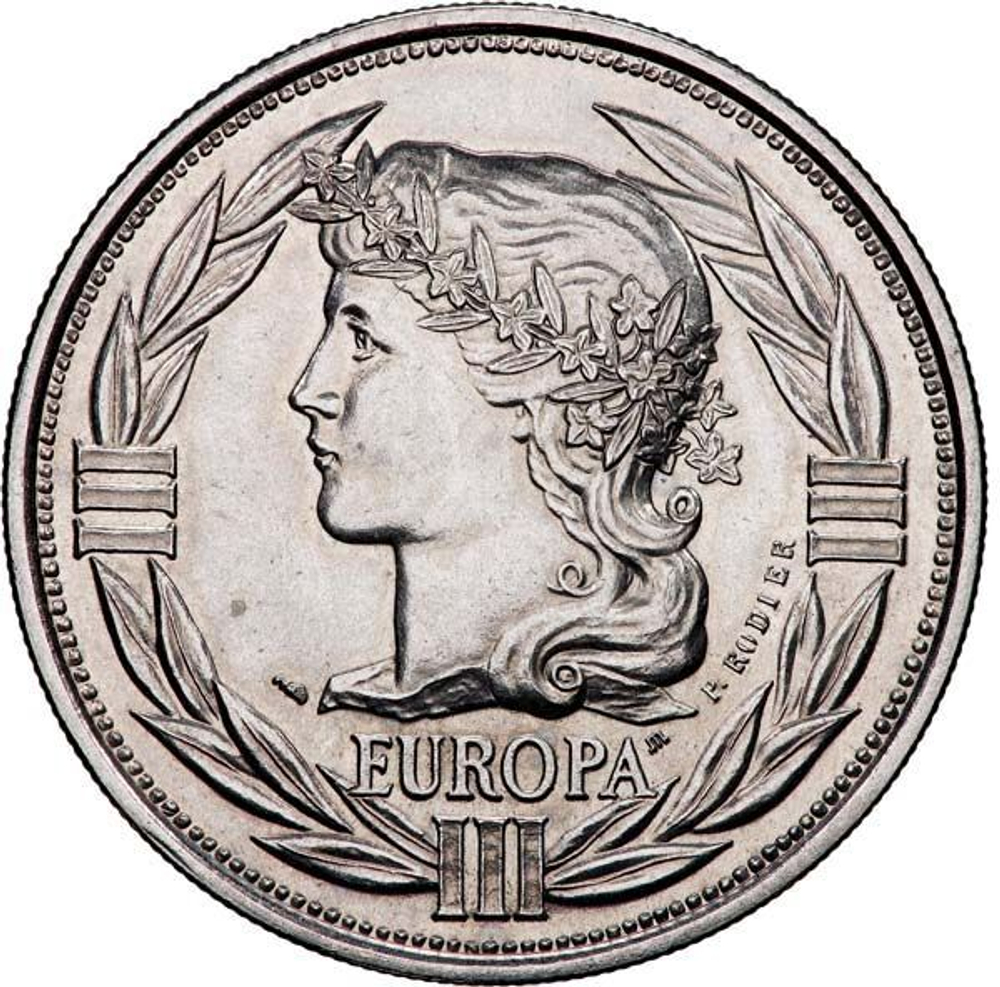 France, ECU Europa Commemorative Coin, 1992