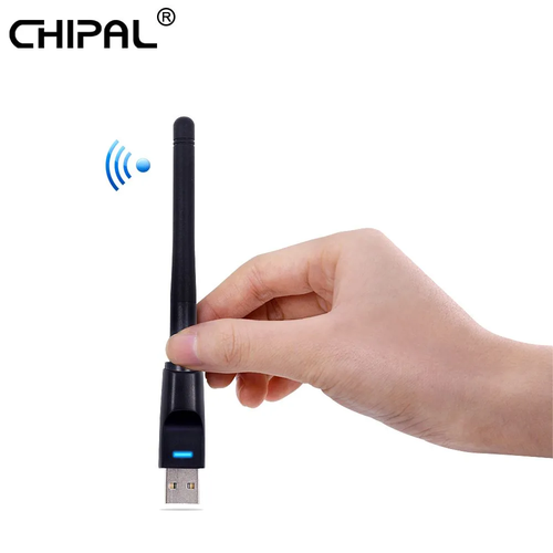 Wi-Fi адаптер USB 2.0 150 Мбит/с чипе MT7601 для компьютеров и большинство приставок портативный