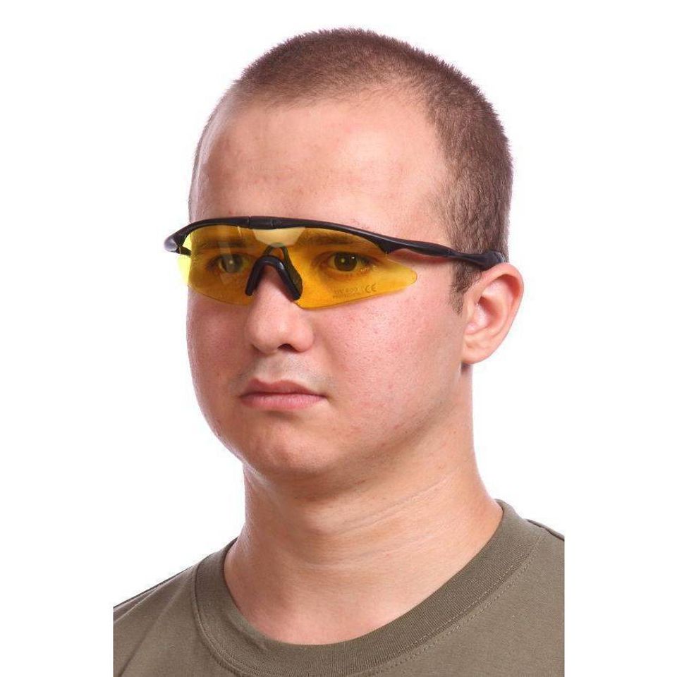 Очки стрелковые Guarder C2 желтые (без чехла)