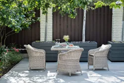 "Фредо" обеденная группа плетеная, цвет бежевый