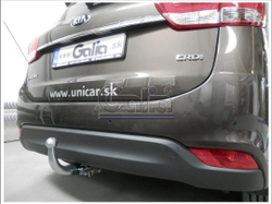 Фаркоп оцинкованный Galia K038A для Kia Carens 2013-(паспорт и сертификат в комплекте)(без электрики)