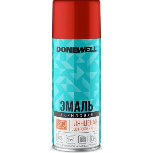 Эмаль универсальная акриловая DONEWELL RAL 3020 красная глянцевая 520 мл