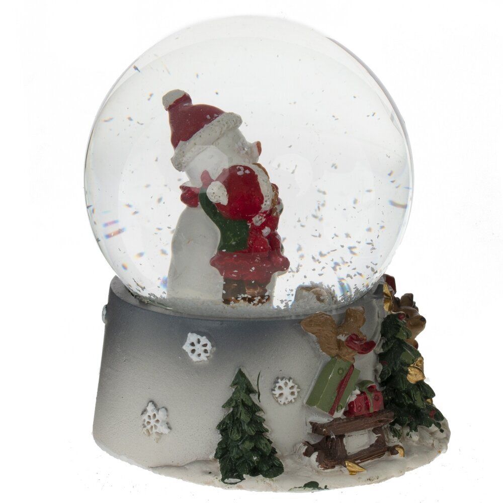 GAEM Фигурка декоративная "Снеговик" в стекл шаре, L7 W7 H8,5 см, 2в.