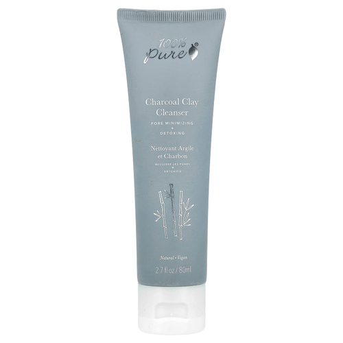 100% PURE, Очищающее средство с древесным углем, 80 мл (2,7 жидк. Унции)