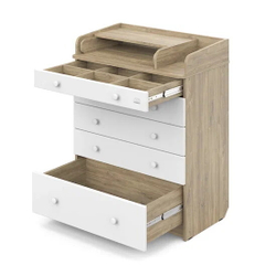 Комод Sweet Baby Marsala Дуб канзас/белый