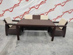 Комплект уличной мебели под искусственный ротанг Yalta Maxi Triple Set