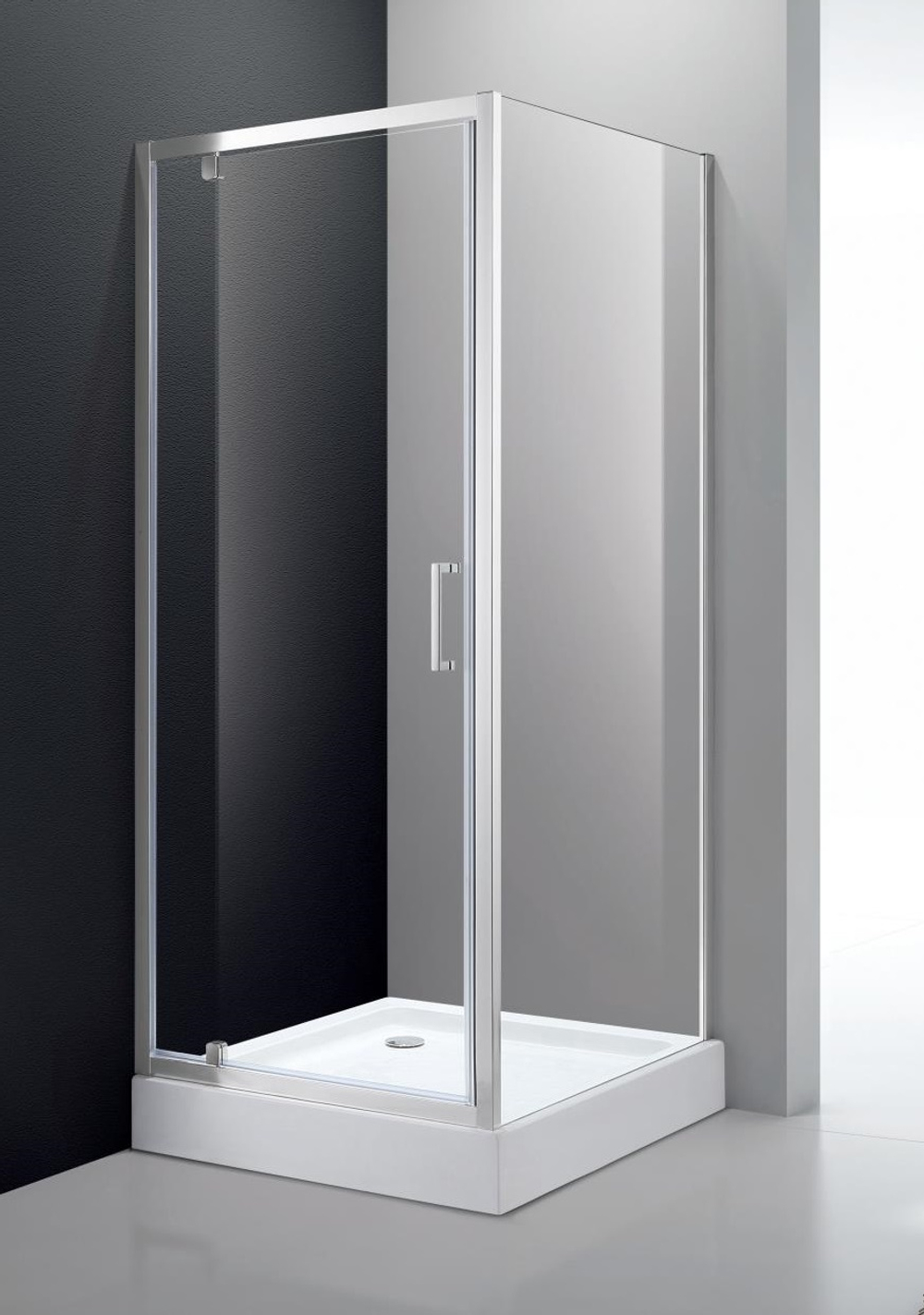 Душевой уголок Cezares MOLVENO-A-1-80-C-Cr-IV, 80х80х195, профиль хром, стекло прозрачное