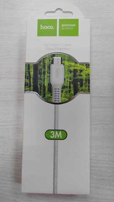 Кабель microUSB Hoco X20 Flash (2A,3m) white