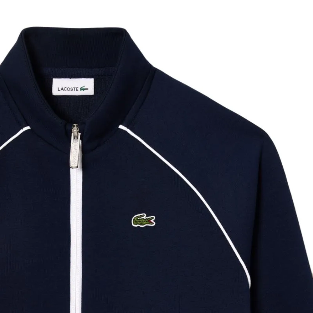 Детская теннисная толстовка Lacoste Kids' Zip-Up Sweatshirt - navy blue