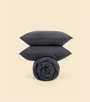 Простыня - Melange Black - 90x200x30 (на резинке)