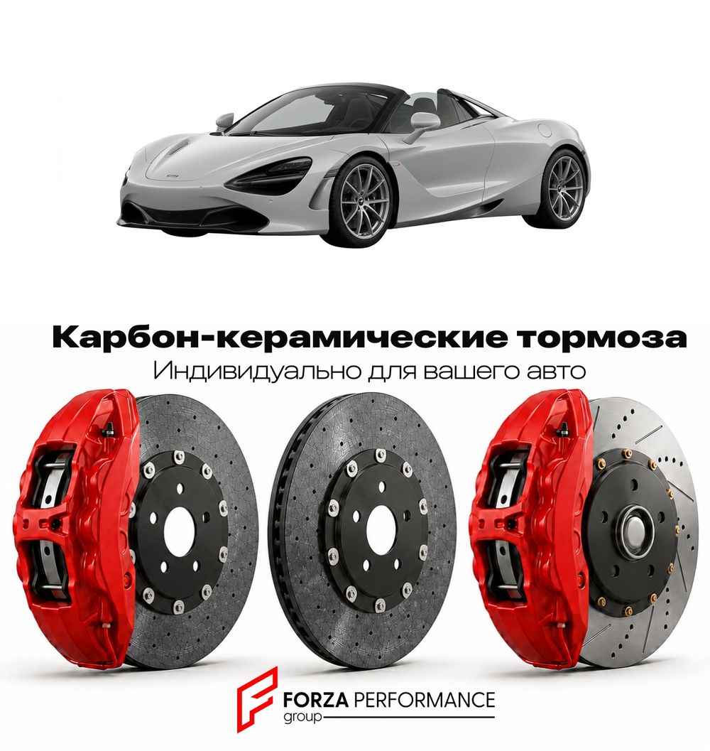 Карбон-керамическая тормозная система для McLaren 765LT Spider 2021-2022 Макларен