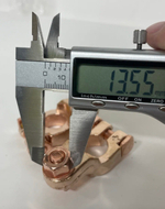 Клеммы АКБ с медным напылением и болтовым соединением провода, усиленные, Медник (2 шт. / в комплекте)