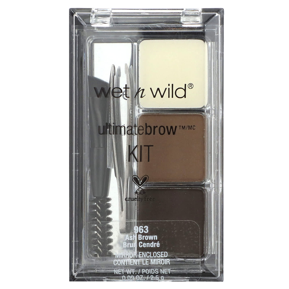 wet n wild, Ultimate Brow Kit, 963 пепельно-коричневый, 2,5 г (0,09 унции)